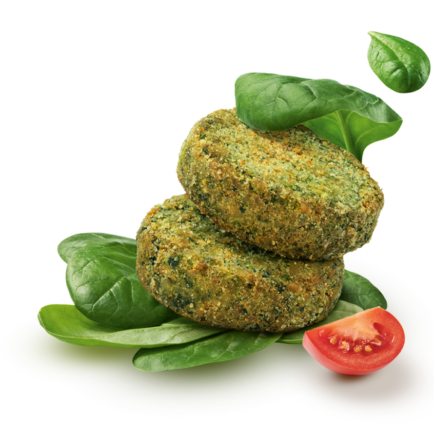 KIO ENE VEGETABLES MINI BURGER SPINACH X4 200 GR (6 in a box)