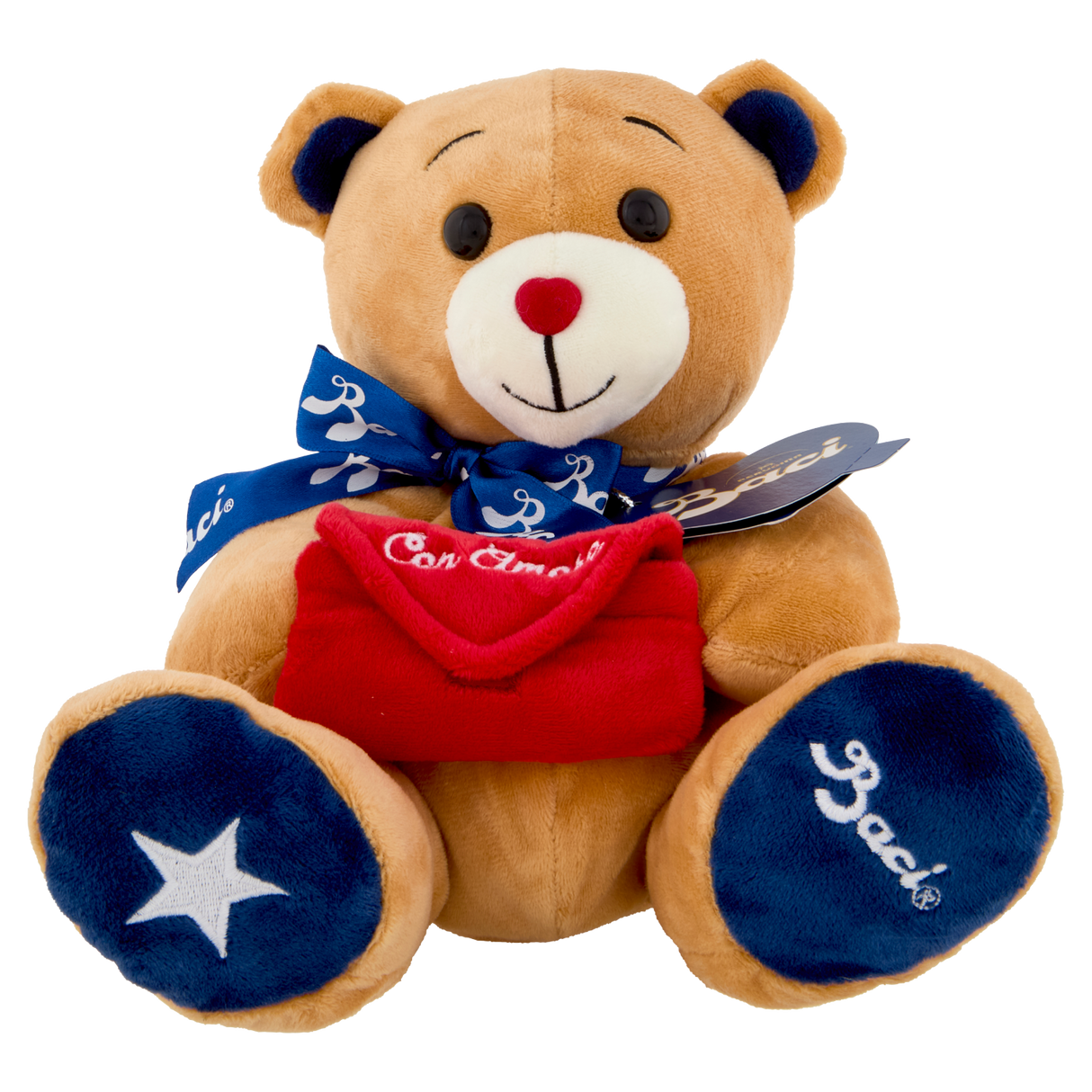 PERUGINA BACI BIJOU PELUCHE WITH BOW AND PRALINE INSIDE 150 GR (8 in a box)