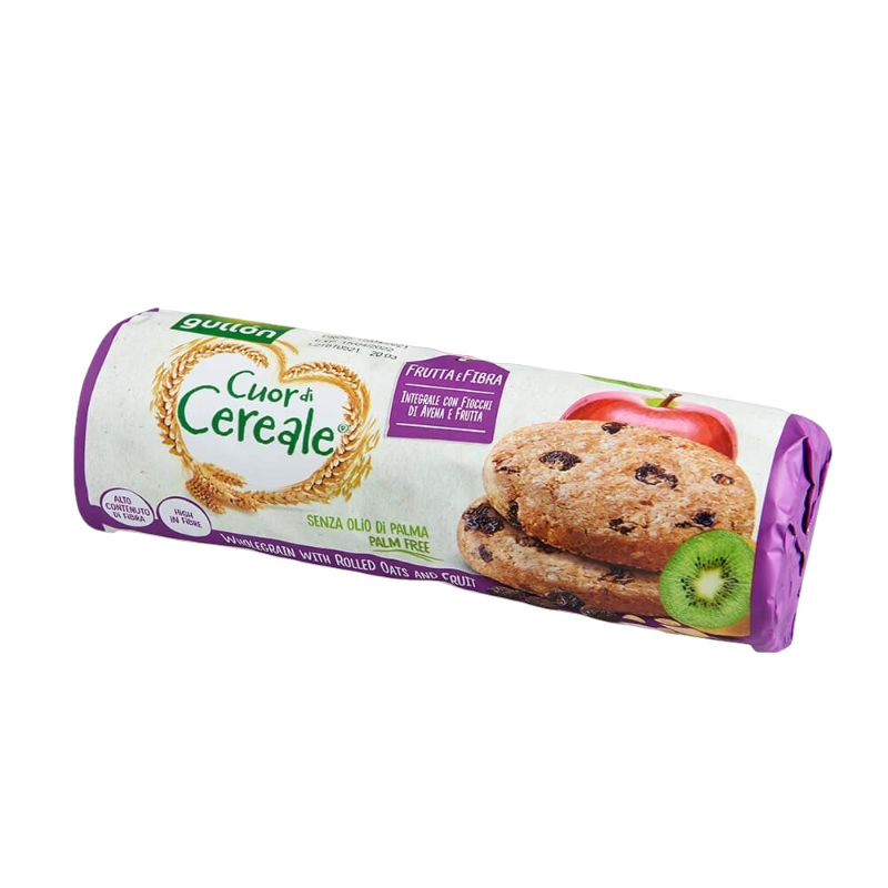 GULLON BISCOTTI CUOR DI CEREALE FRUTTA E FIBRA 300 GR (16 in a box)