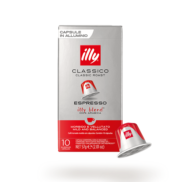 ILLY COFFEE CAPSULES NESPRESSO ESPRESSO CLASSICO X10 (10 in a box)