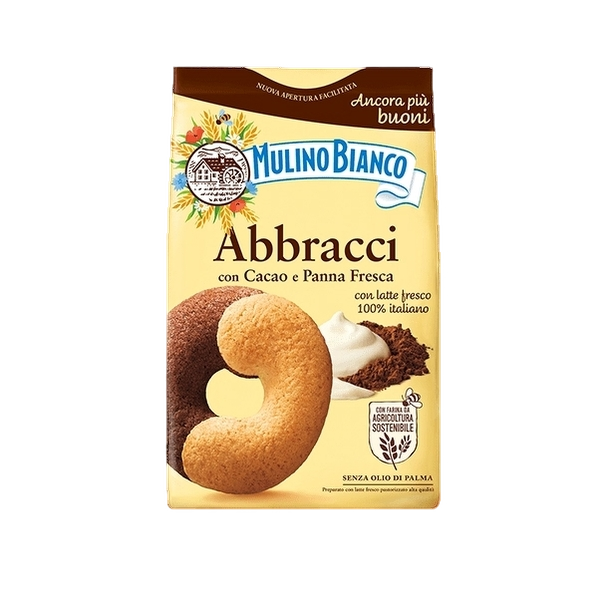 MULINO BIANCO BISCOTTI ABBRACCI 350 GR (12 in a box)