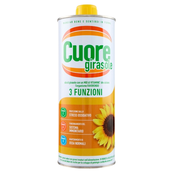 CUORE SUNFLOWER SEED OIL 1 LT (10 in a box)