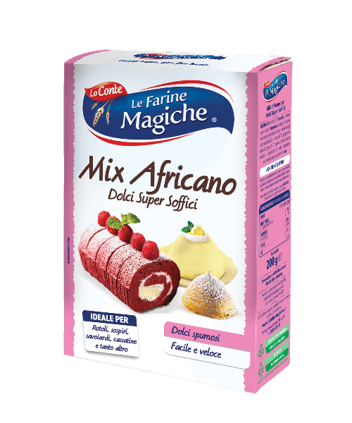 LOCONTE FLOURS MIX AFRICANO FOR DESSERTS 200 GR (6 in a box)