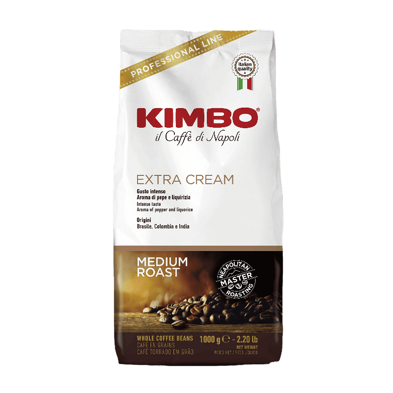 KIMBO COFFEE BEANS EXTRA CREAM 1 KG (6 in a box)