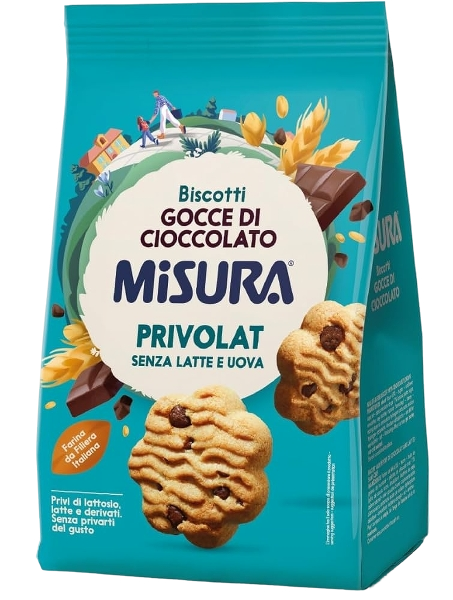 MISURA PRIVOLAT BISCOTTI CHOCOLATE DROPS 290 GR (10 in a box)