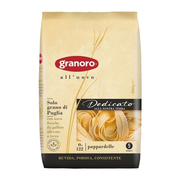 GRANORO PASTA ALL'UOVO PAPPARDELLE N.122 500 GR (12 IN A BOX)