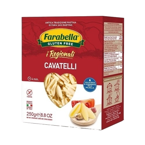 FARABELLA PASTA GLUTEN FREE CAVATELLI 250 GR (12 IN A BOX)