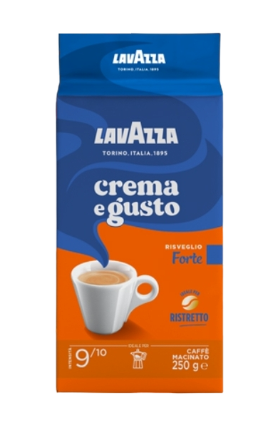 LAVAZZA COFFEE GROUND CREMA E GUSTO FORTE 250 GR X2 (10 in a box)