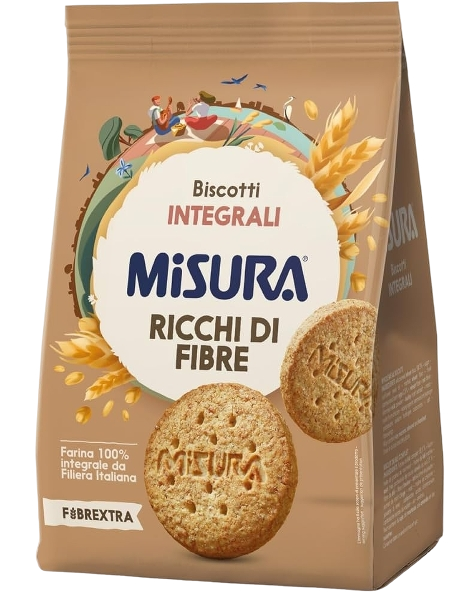 MISURA FIBRE EXTRA BISCOTTI WHOLEMEAL 330 GR (10 in a box)