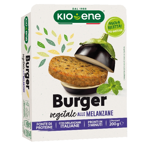 KIO ENE VEGETABLES BURGER EGGPLANTS 200 GR (6 in a box)
