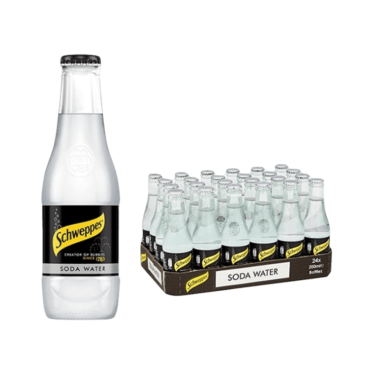 SCHWEPPES SODA WATER GLASS 200 ML (24 IN A BOX)