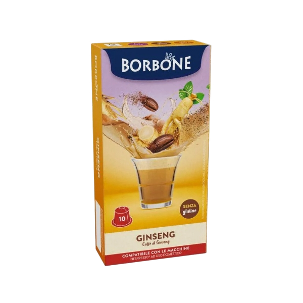 BORBONE COFFEE CAPSULES NESPRESSO GINSENG COFFEE X10 (6 in a box)