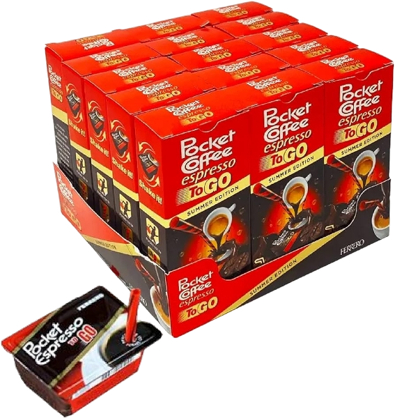 FERRERO POCKET COFFEE ESPRESSO LIQUID TO GO X3 75 GR (15 in a box) SUMMER EDITION