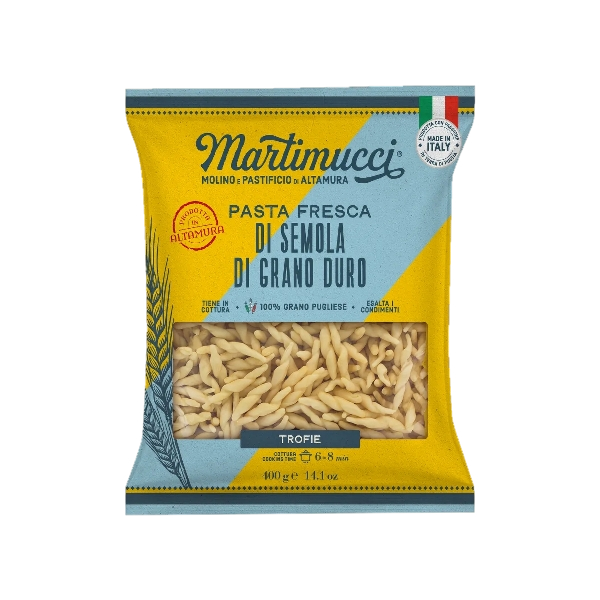 MARTIMUCCI FRESH PASTA TROFIE 400 GR (10 in a box)