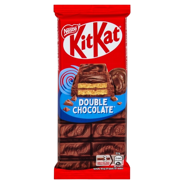 KIT KAT CHOCOLATE BAR DOUBLE CHOCOLATE 99 GR (15 in a box)