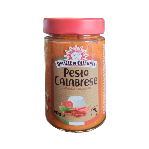 DELIZIE CALABRIA PESTO CALABRESE WITH RICOTTA 190 GR (12 in a box)
