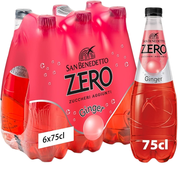 SAN BENEDETTO ZERO GINGER PET 750 ML (6 in a box)