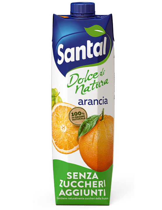SANTAL DOLCE NATURA SUGAR FREE FRUIT JUICE ORANGE BRICK 1 LT (12 IN A BOX)