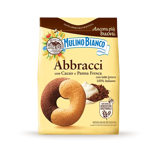 MULINO BIANCO BISCOTTI ABBRACCI 700 GR (12 in a box)