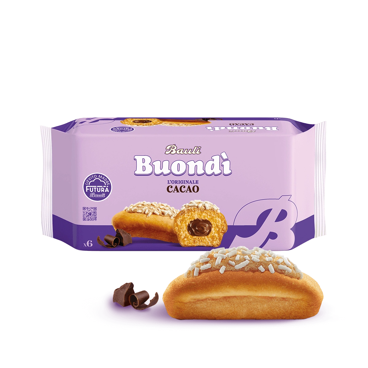 BAULI SNACK BUONDI' COCOA X6 258 GR (12 in a box)
