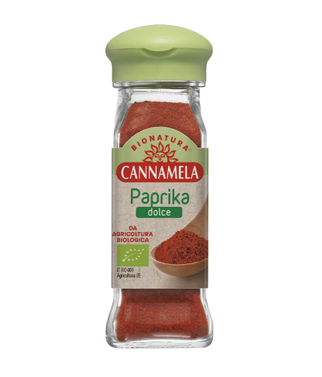 CANNAMELA ORGANIC SPICES PAPRIKA SWEET 50 GR (6 in a box)