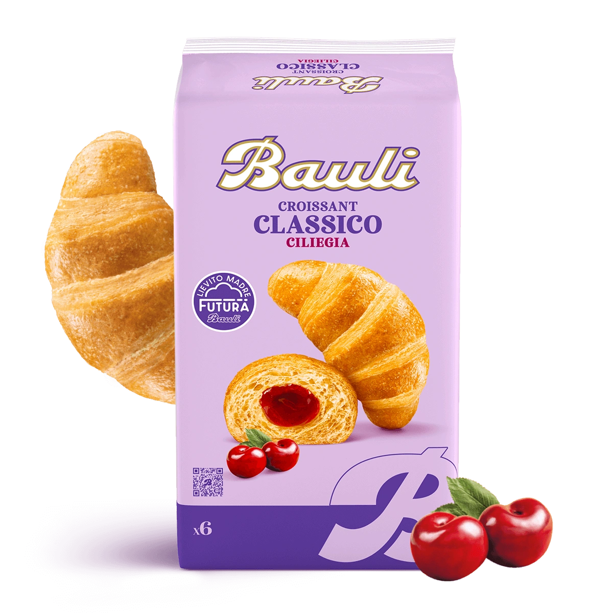 BAULI CROISSANT CHERRY X6 300 GR (12 in a box)