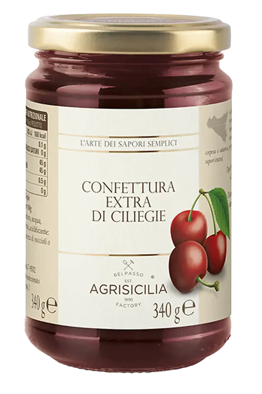 AGRISICILIA JAMS CHERRIES 340 GR (6 in a box)