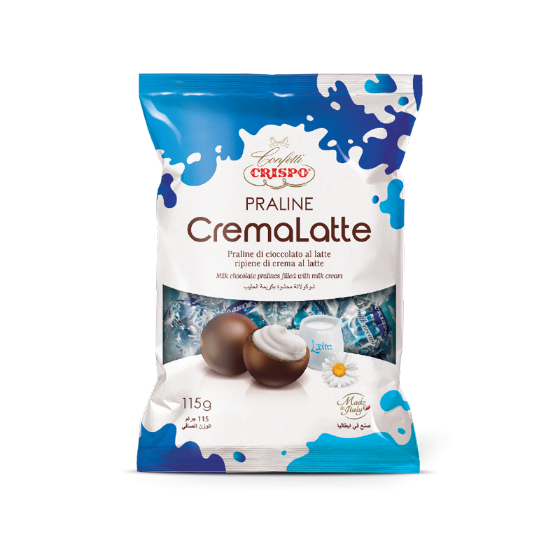 CRISPO PRALINES MILK CREAM 115 GR (12 in a box)