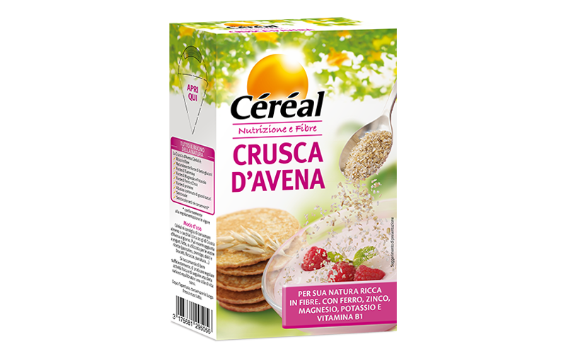 CEREAL CEREALS CRUSCA D'AVENA 360 GR (12 in a box)