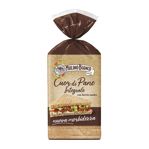MULINO BIANCO BREAD WHOLEMEAL CUOR DI PANE INTEGRALE 325 GR (10 in a box)