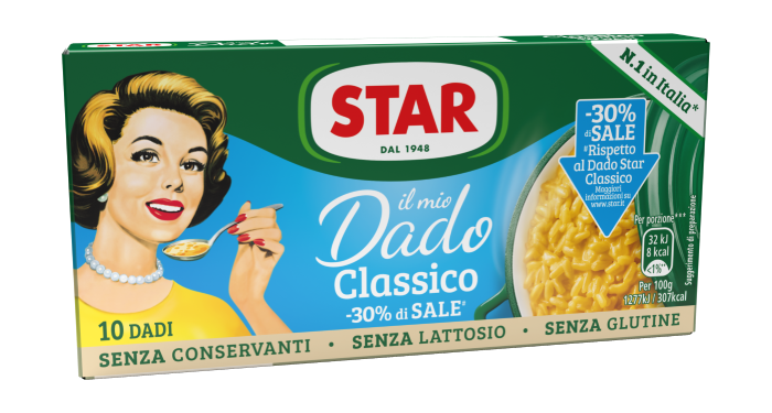 STAR BROTH CUBES CLASSIC -30% SALT X10 100 GR (48 in a box)