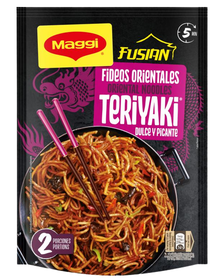 MAGGI FUSIAN ORIENTAL INSTANT NOODLES TERIYAKI 130 GR (12 in a box)