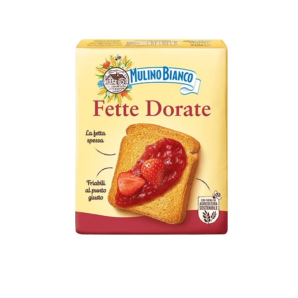 MULINO BIANCO BAKERY RUSKS FETTE BISCOTTATE DORATE X36 315 GR (16 in a box)