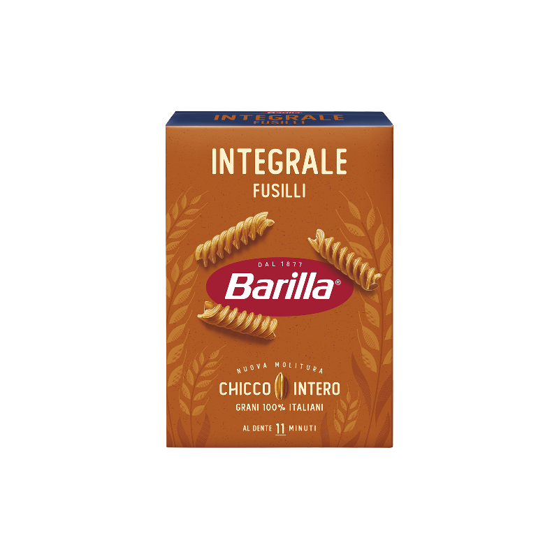 BARILLA PASTA WHOLEMEAL FUSILLI 500 GR (12 IN A BOX)