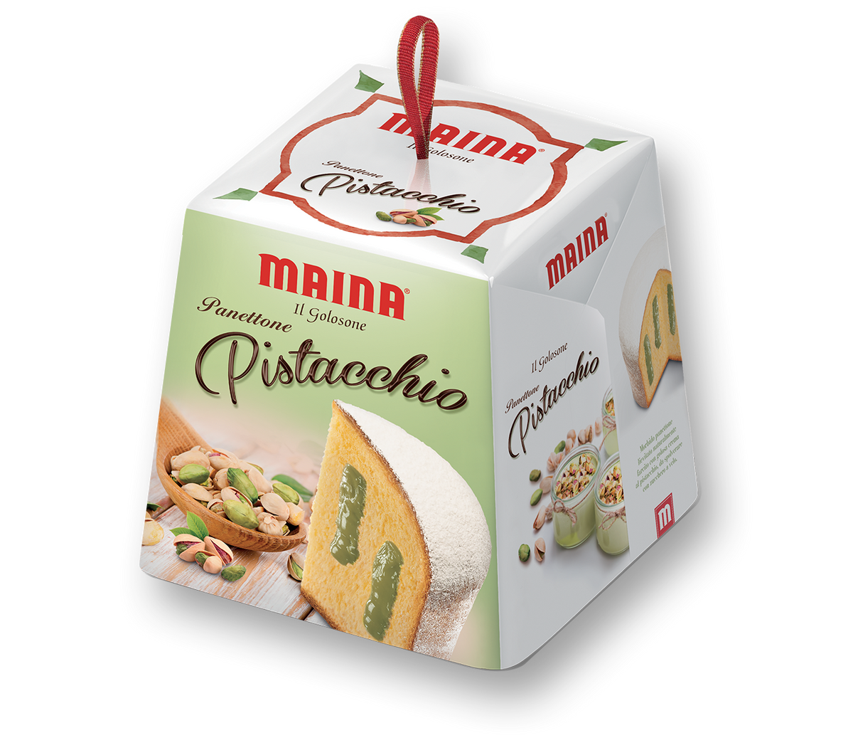 MAINA PANETTONE PISTACHIO 750 GR (16 in a box)