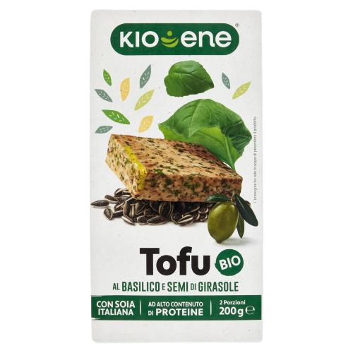 KIO ENE ORGANIC TOFU BASIL AND SUNFLOWER SEEDS 200 GR (6 in a box)