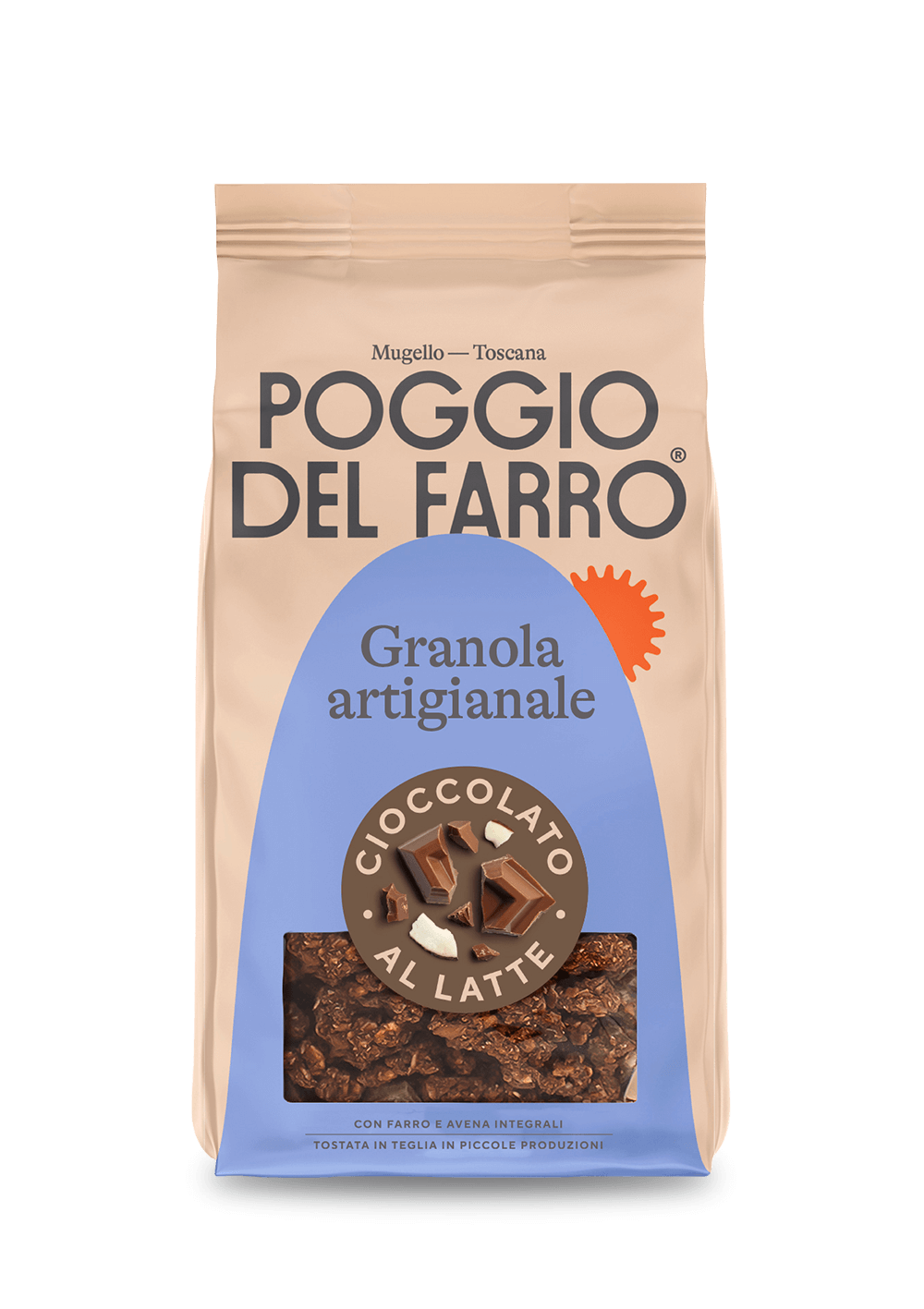POGGIO DEL FARRO CEREALS HANDMADE GRANOLA CHOCOLATE 250 GR (10 in a box)