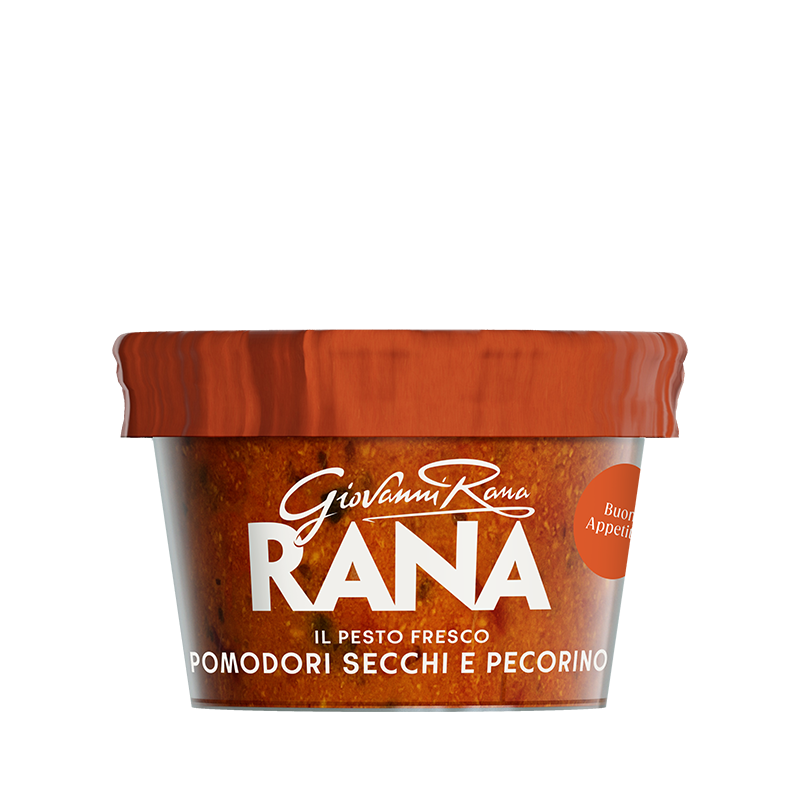 RANA PESTO RED DRIED TOMATOES AND PECORINO CHEESE 140 GR (6 in a box)