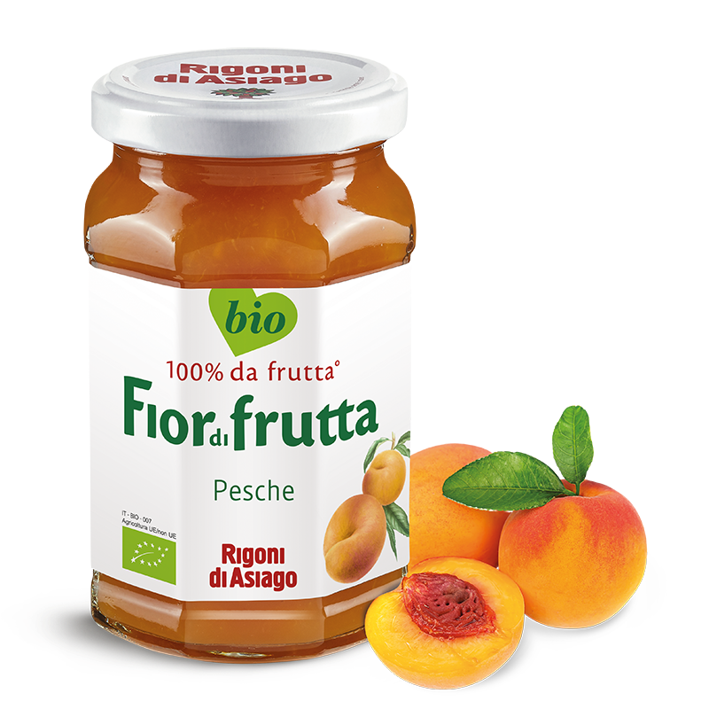 RIGONI JAMS FIOR DI FRUTTA PEACH 250 GR (6 in a box)