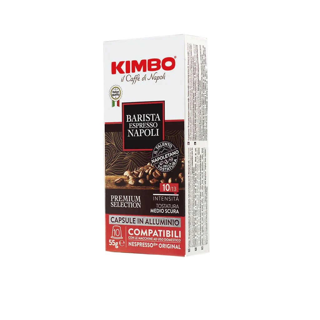 KIMBO COFFEE CAPSULES NESPRESSO BARISTA ESPRESSO NAPOLI X10 55 GR (10 in a box)