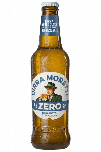 MORETTI BEER ZERO ALCOHOL FREE LAGER 0.0% 33 CL (24 in a box)