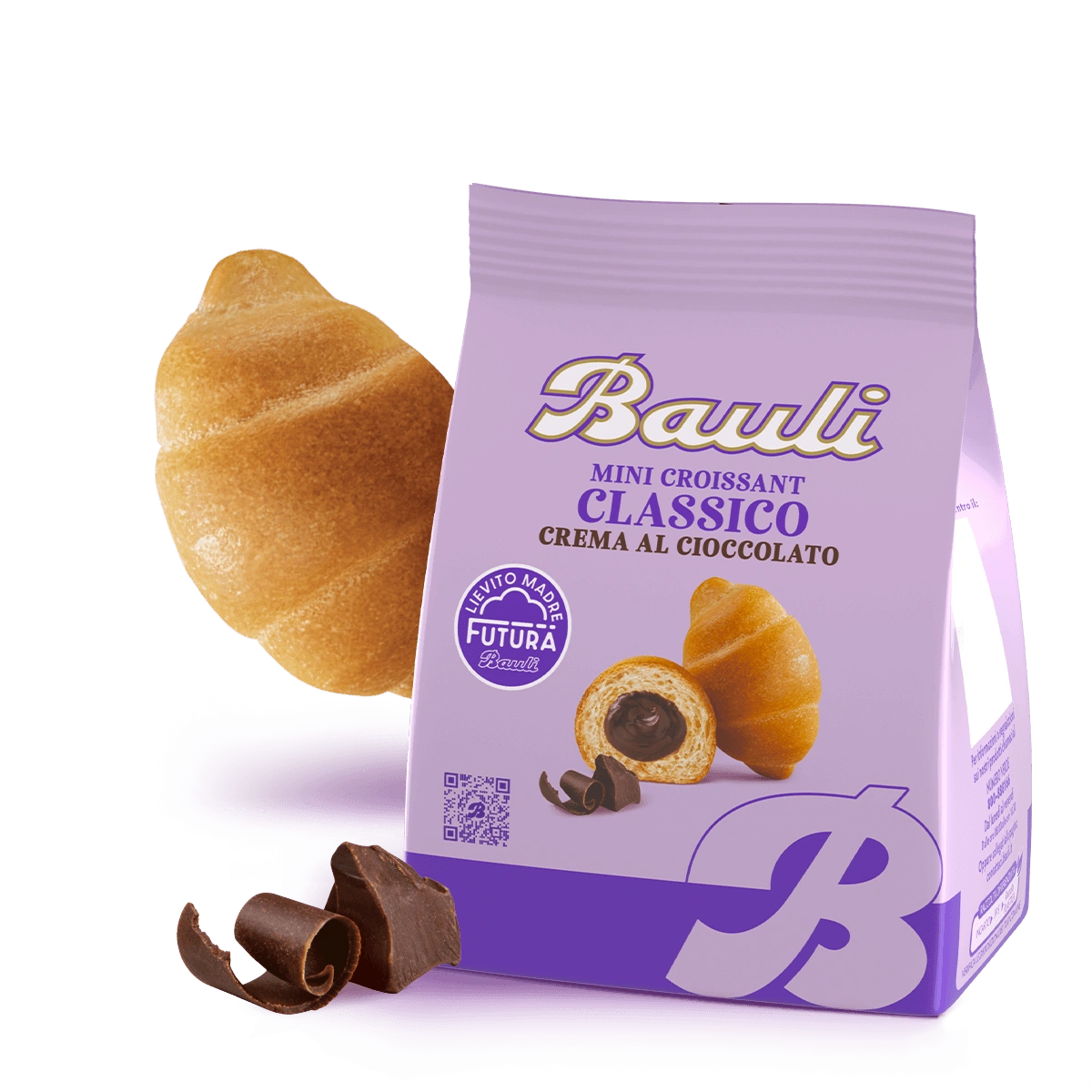 BAULI MINI CROISSANT CHOCOLATE 75 GR (18 in a box)