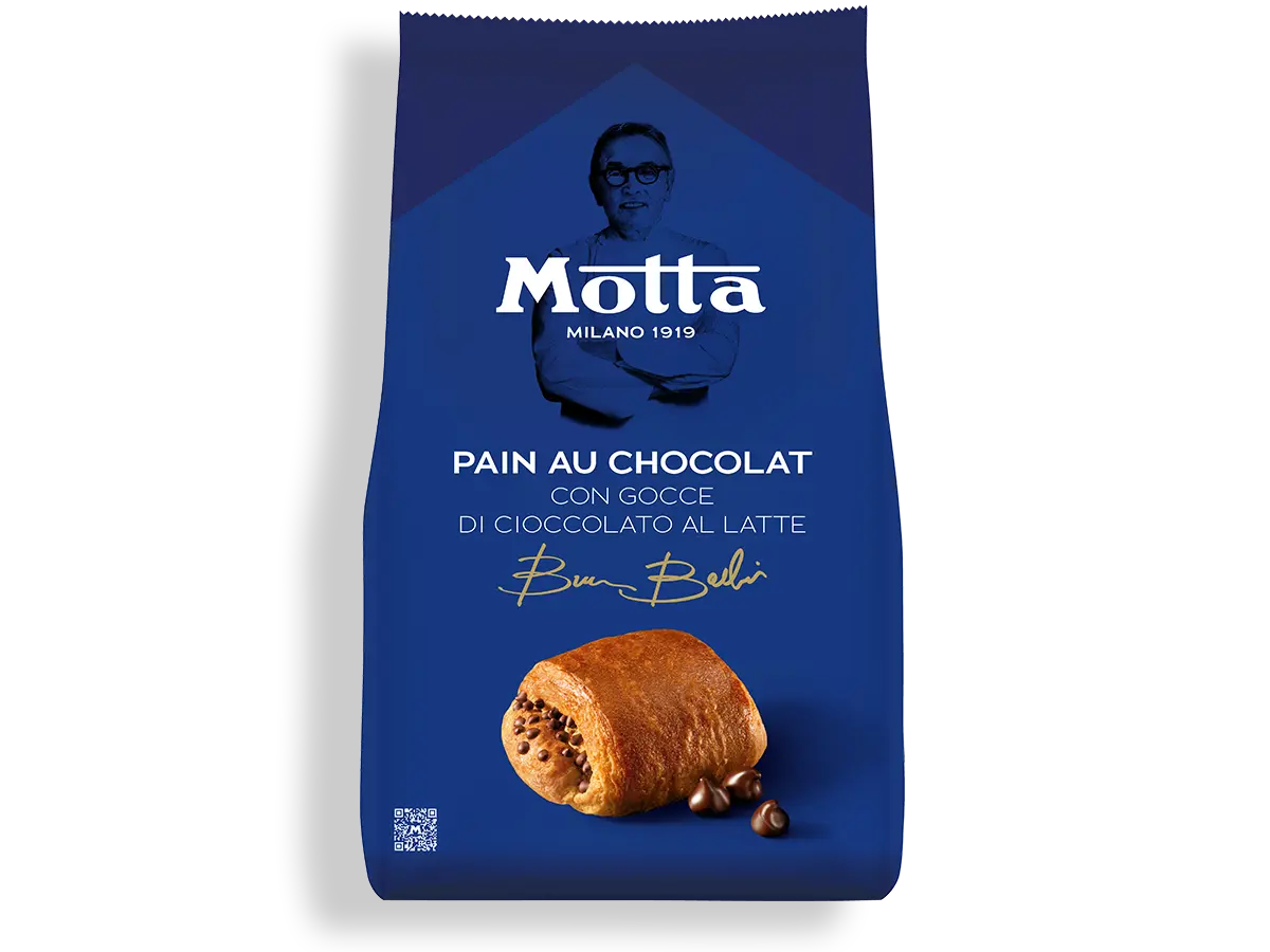 MOTTA SNACK PAIN AU CHOCOLAT DROPS OF MILK CHOCOLATE X6 270 GR (8 in a box)