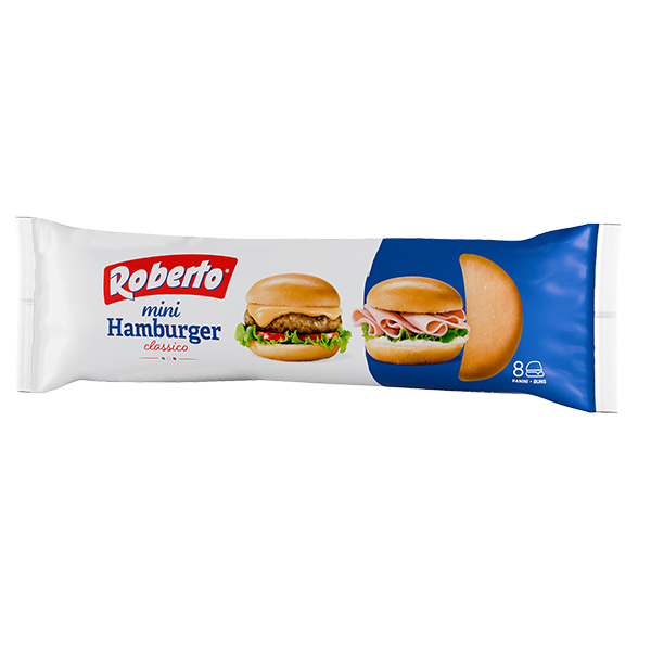 ROBERTO BREAD MINI HAMBURGER X8 200 GR (9 in a box)