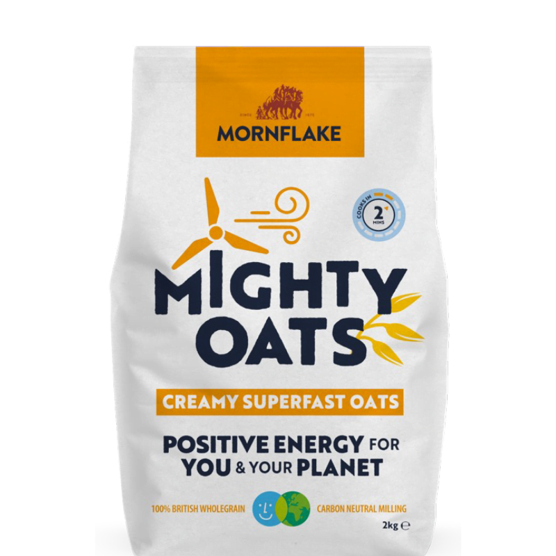 MORNFLAKE MIGHTY OATS PORRIDGE CREAMY SUPERFAST OATS 2 KG (1 in a box)
