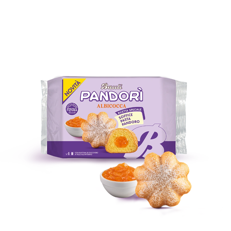 BAULI SNACK PANDORI' APRICOT X4 178 GR (12 in a box)