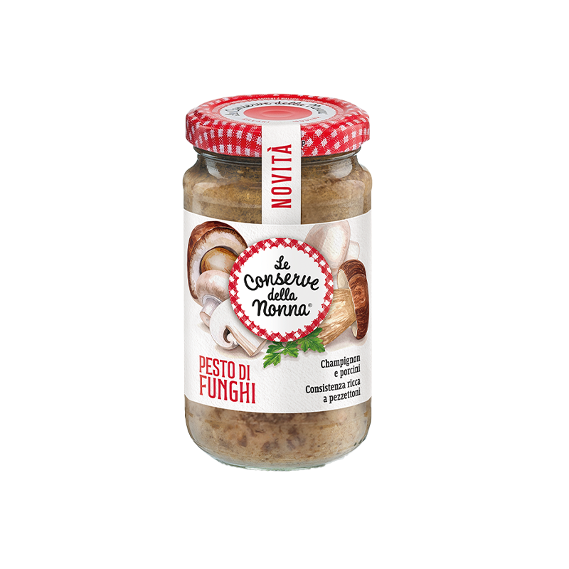 CONSERVE DELLA NONNA PESTO MUSHROOMS 190 GR (12 in a box)
