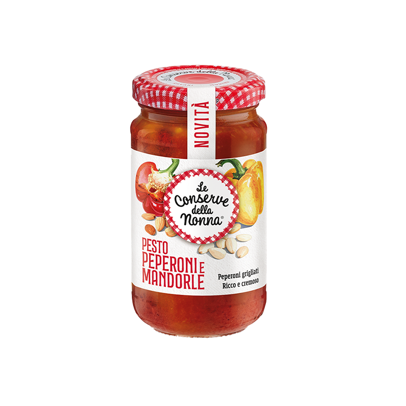 CONSERVE DELLA NONNA PESTO PEPERINI E MANDORLE 190 GR (12 in a box)
