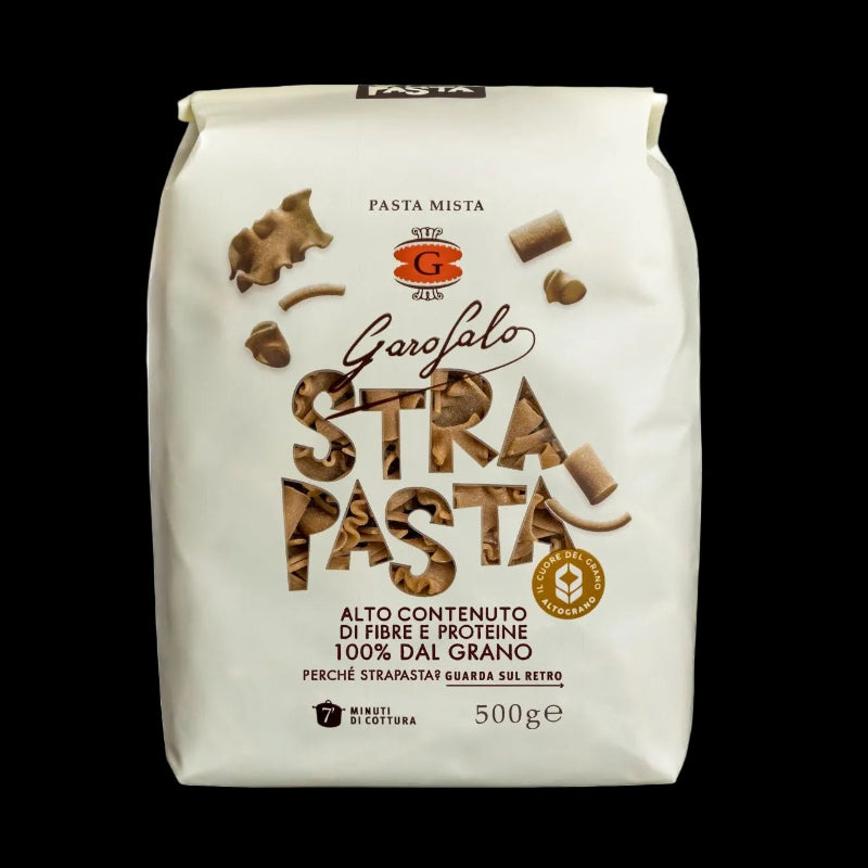 GAROFALO PASTA WHOLEMEAL PROTEIN STRAPASTA PASTA MISTA 500 GR (16 IN A BOX)