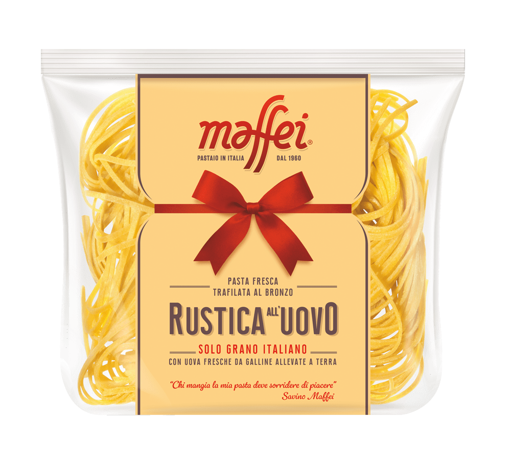 MAFFEI FRESH EGG PASTA RUSTICA SPAGHETTI ALLA CHITARRA 250 GR (12 in a box)